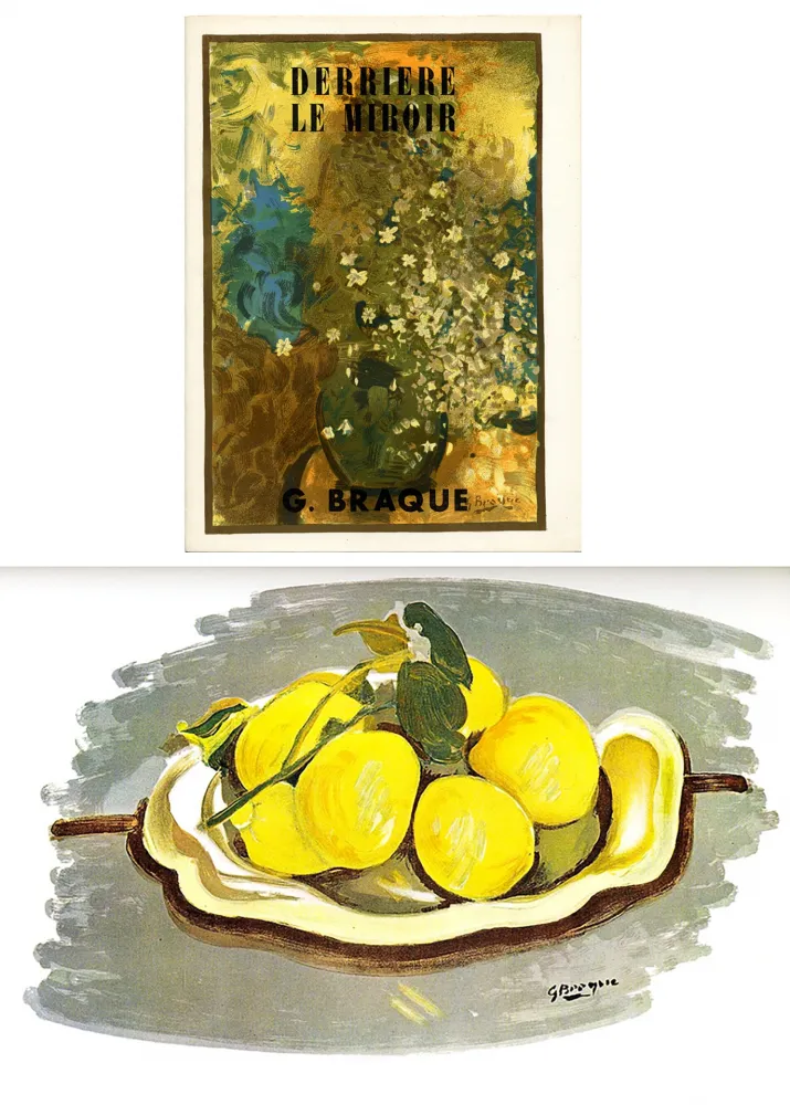 Livro Ilustrado Braque - DERRIÈRE LE MIROIR N°48-49. G. BRAQUE. Juin 1952.