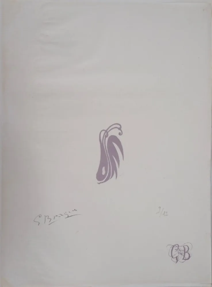 Litografia Braque - Les paroles transparentes