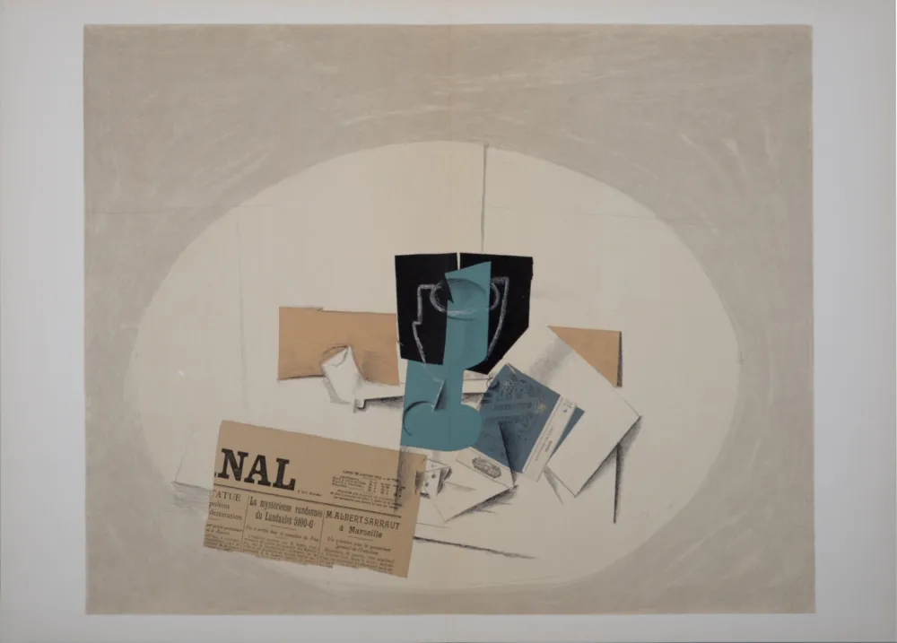 Litografia Braque - Papiers Collés (B), 1963