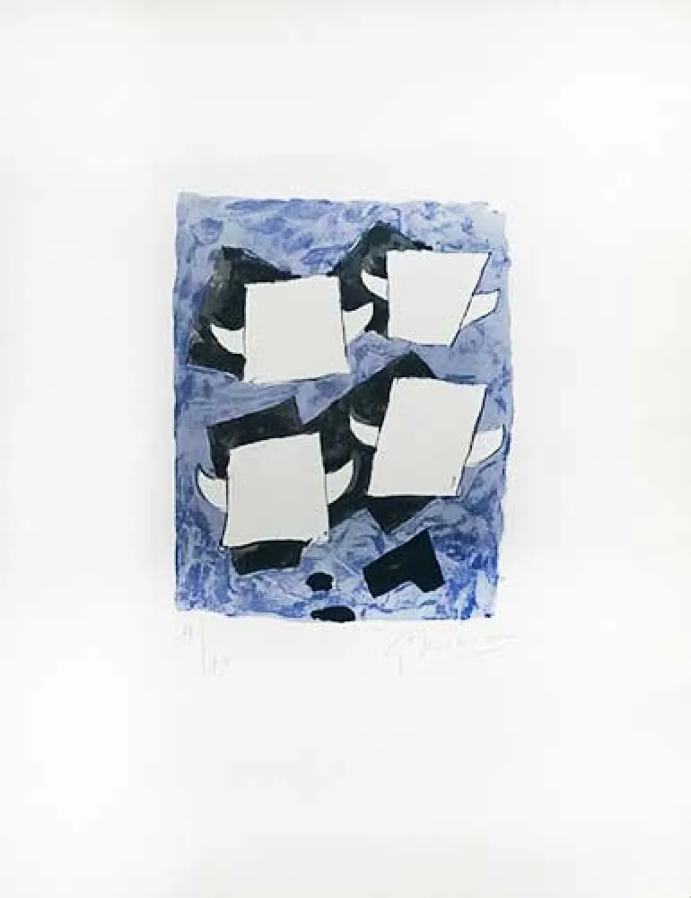 Litografia Braque - Taureaux ailés