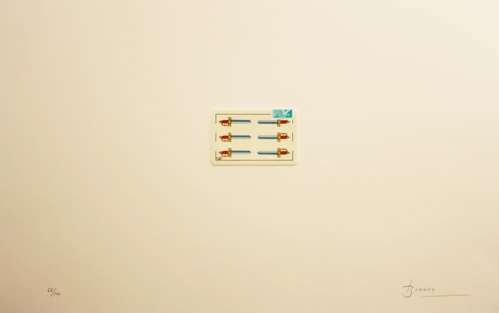 Litografia Brossa - Carpeta 12 Aniversari Galeria Joan Prats