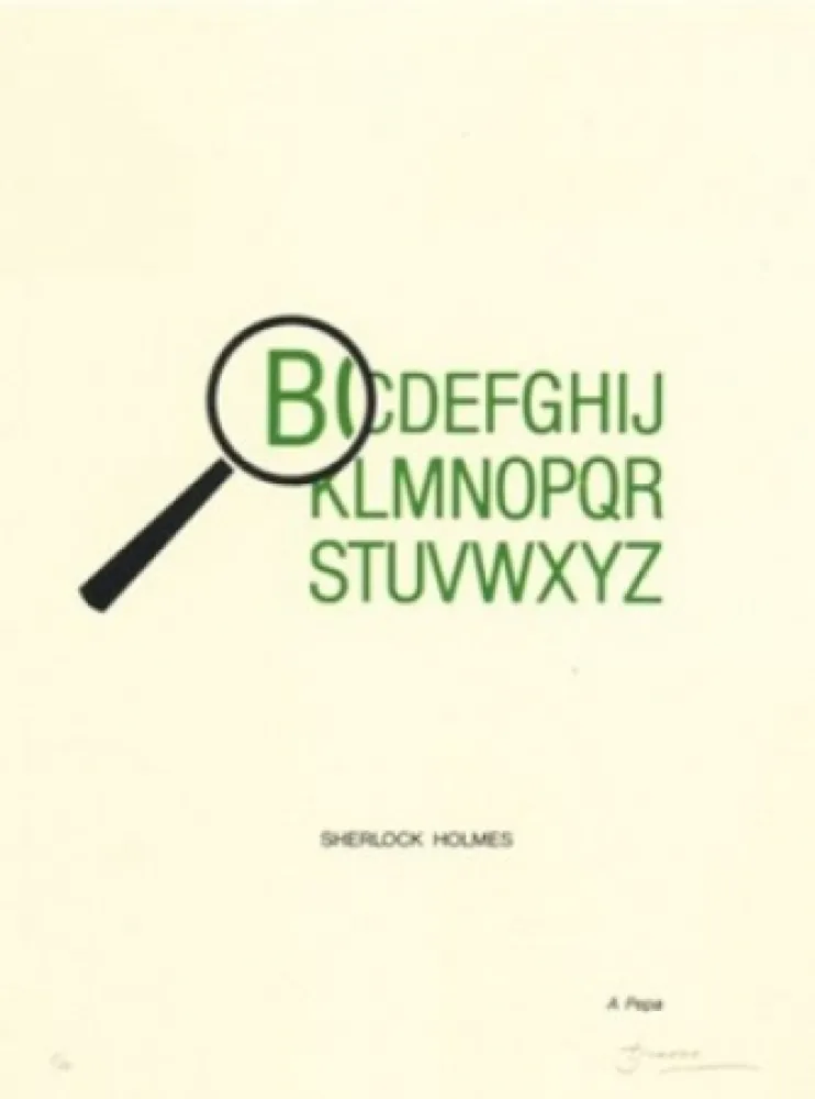 Litografia Brossa - Sherlock Holmes	