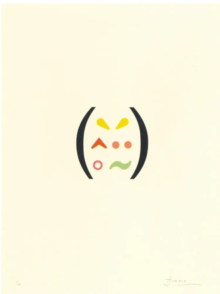 Litografia Brossa - Signes 11