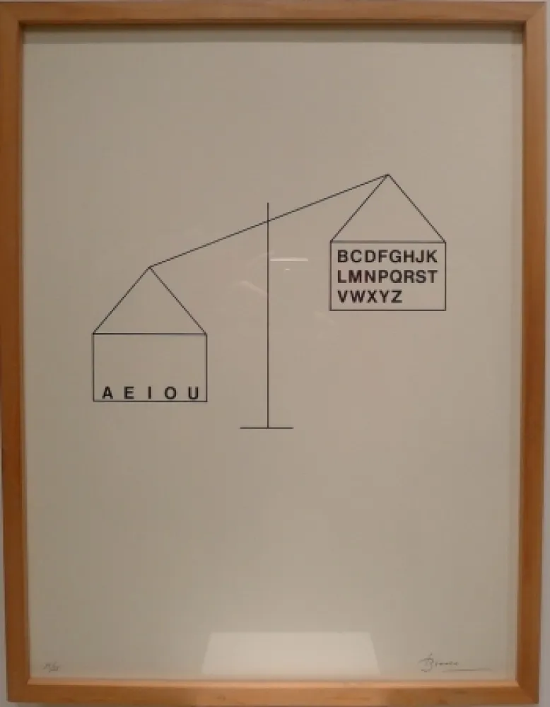 Litografia Brossa - Sin Título