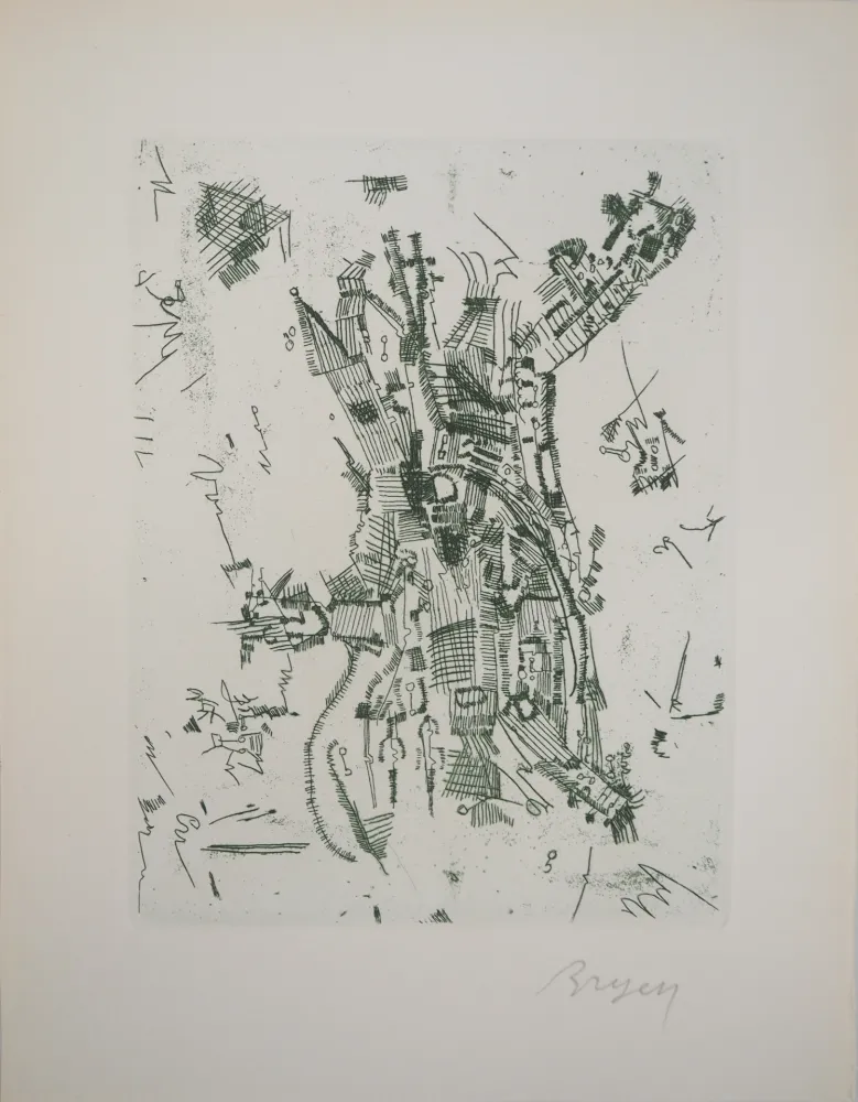 Gravura Bryen - Maison surréaliste