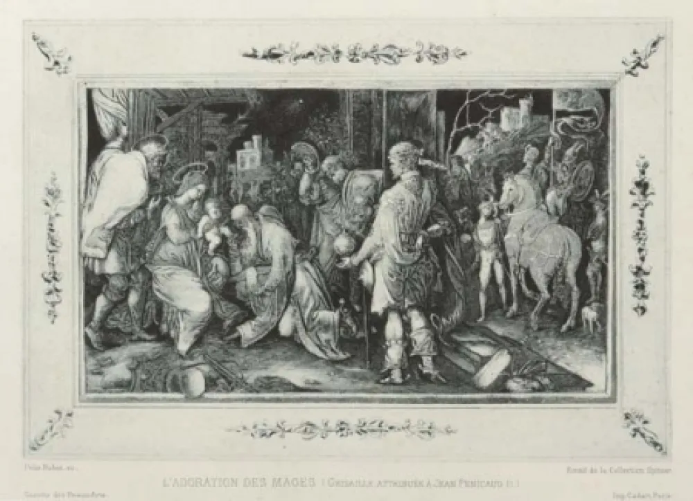 Água-Forte E Água-Tinta Buhot - L'adoration des mages