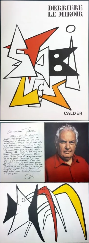 Livro Ilustrado Calder - CALDER. STABILES. Derrière le Miroir n° 141. 8 LITHOGRAPHIES ORIGINALES (1963)