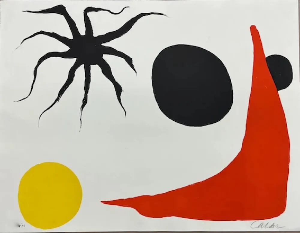 Litografia Calder - Chaussette Rouge