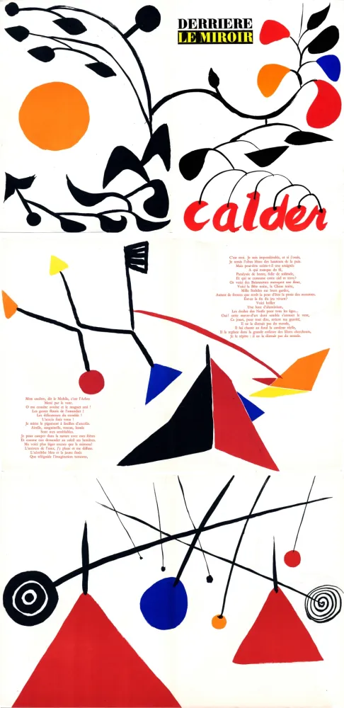 Livro Ilustrado Calder - DERRIÈRE LE MIROIR N° 69-70. CALDER. Octobre-novembre 1954.