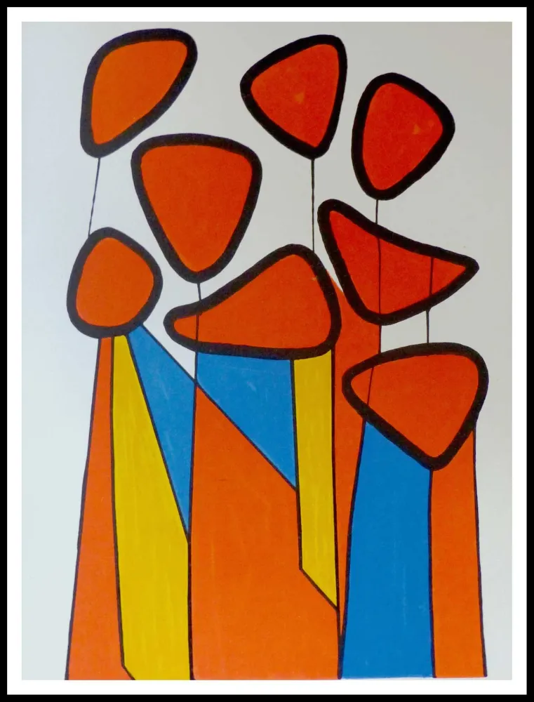 Litografia Calder - Fleurs de courge
