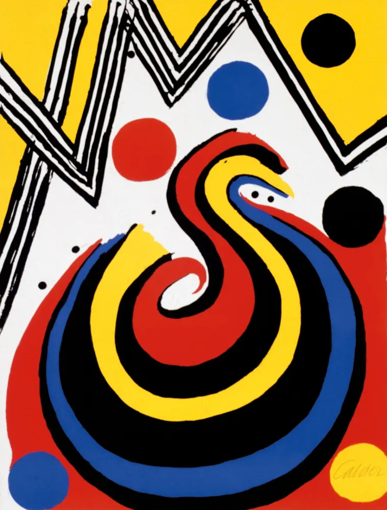 Litografia Calder - Girandola