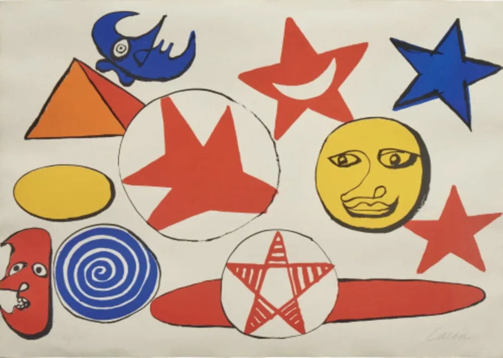 Litografia Calder - L Etoile Rouge