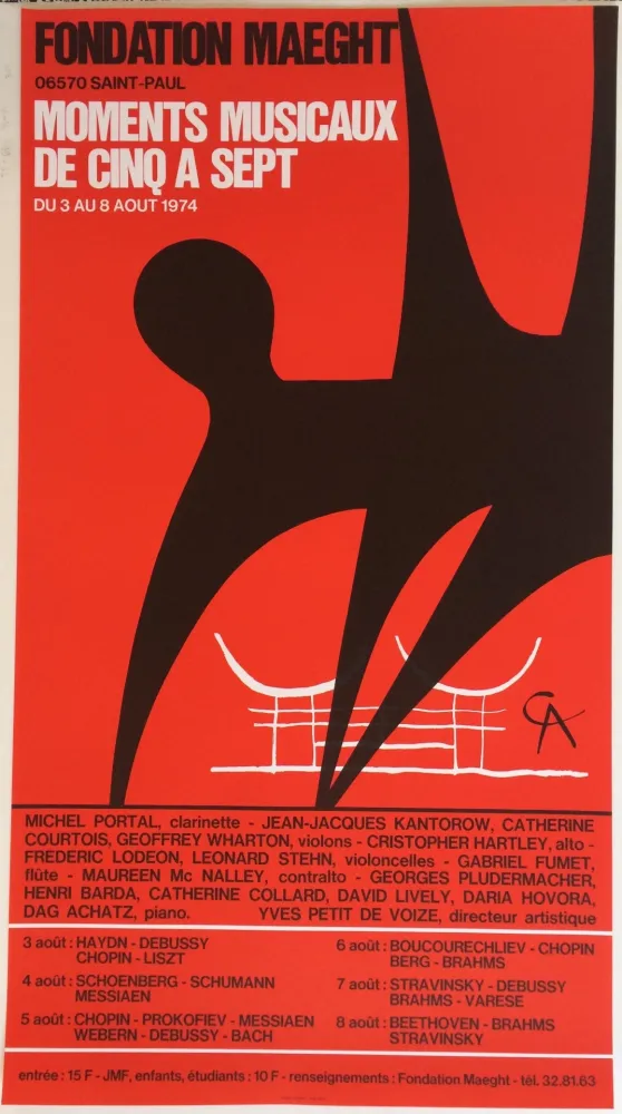 Cartaz Calder - Moments musicaux de cinq à sept