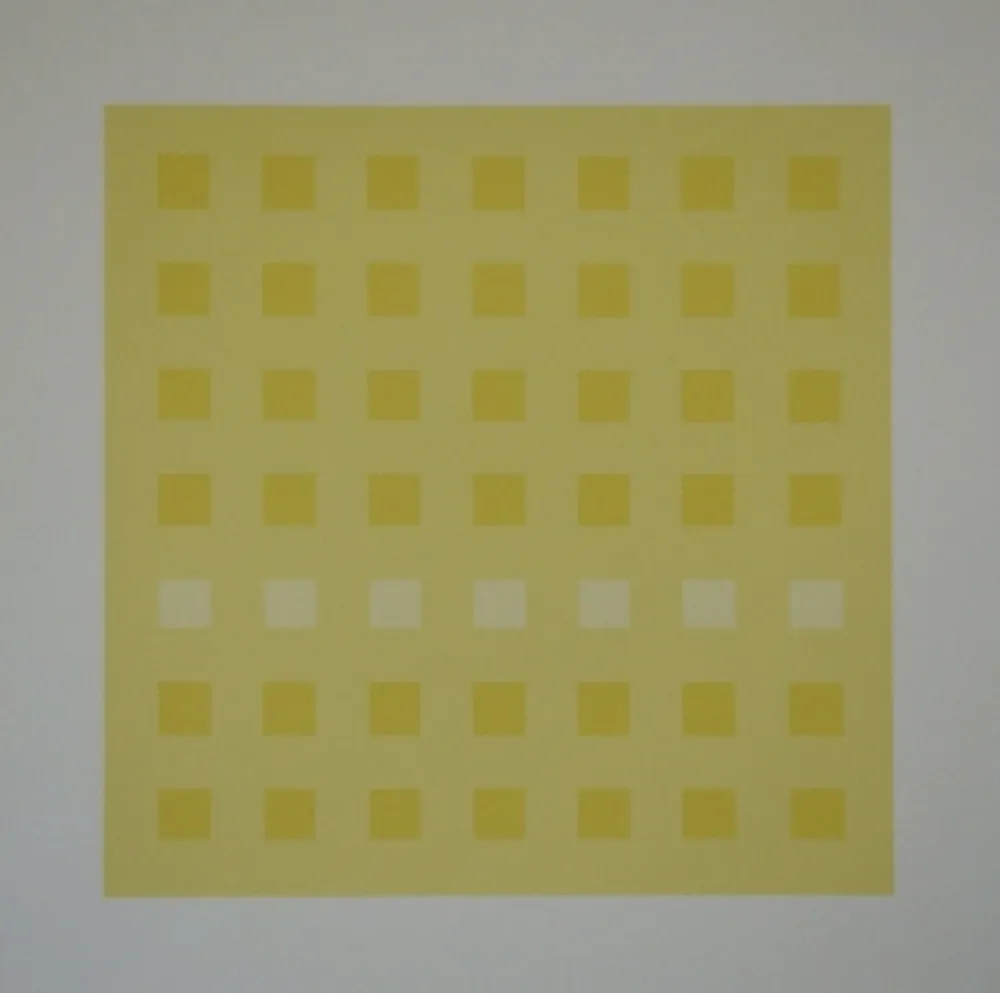 Serigrafia Calderara - Yellow Squares