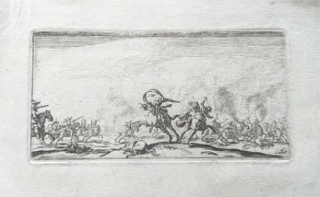 Água-Forte Callot - Le combat au pistolets