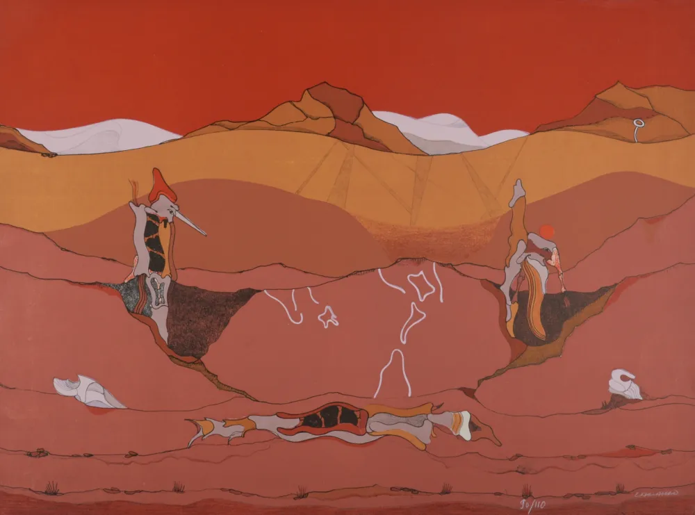 Litografia Camacho  - Nazca, 1986 - Hand-signed