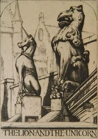 Gravura Cameron - The Lion and the Unicorn