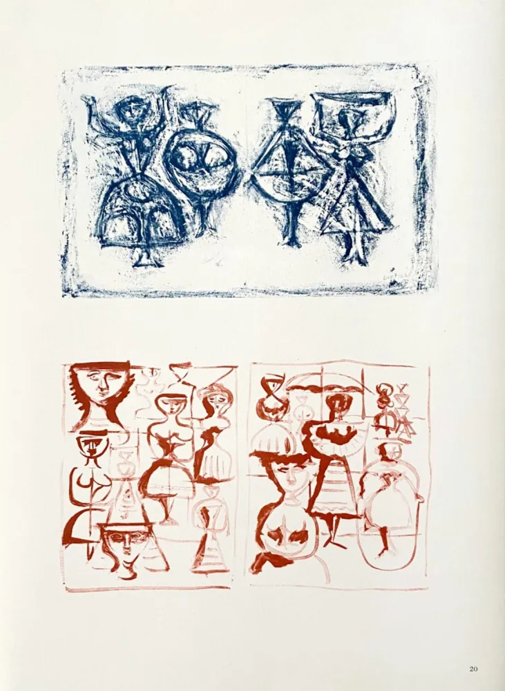 Litografia Campigli (After) - Ballerine