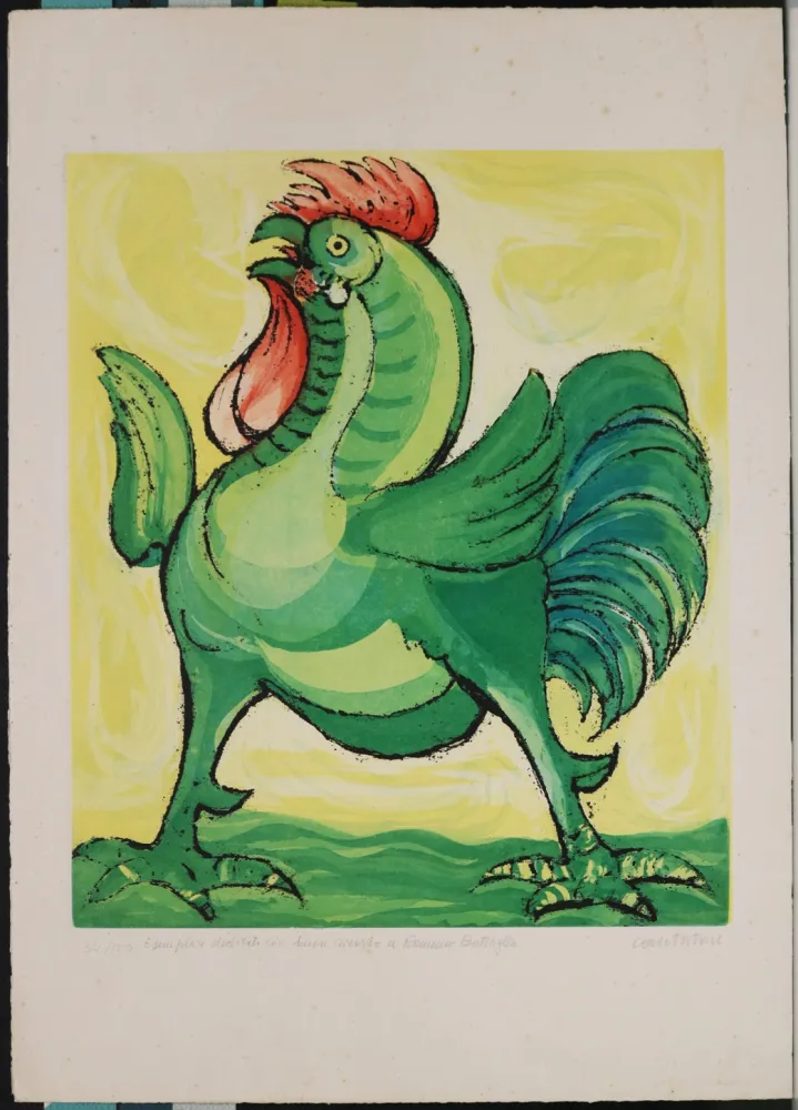 Água-Forte E Água-Tinta Cantatore - Il gallo dell' Elba