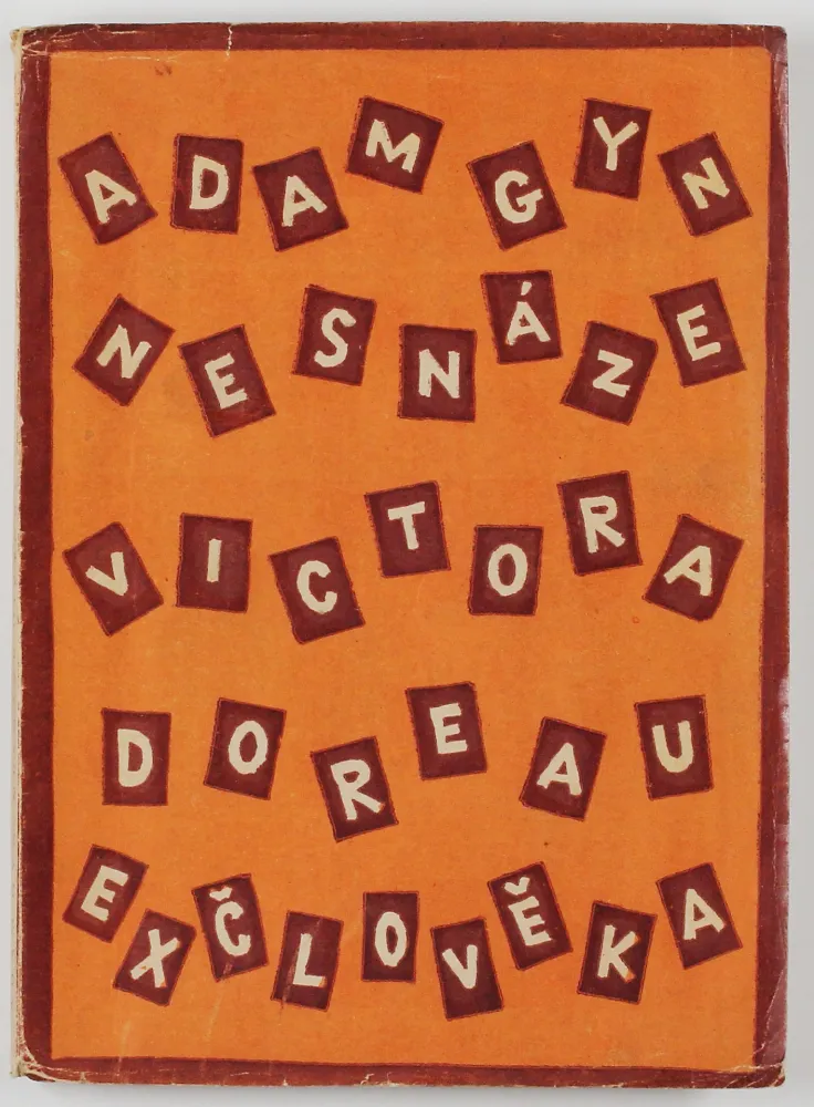 Linogravura Capek - Nesnáze Victora Doreau Exčlověka