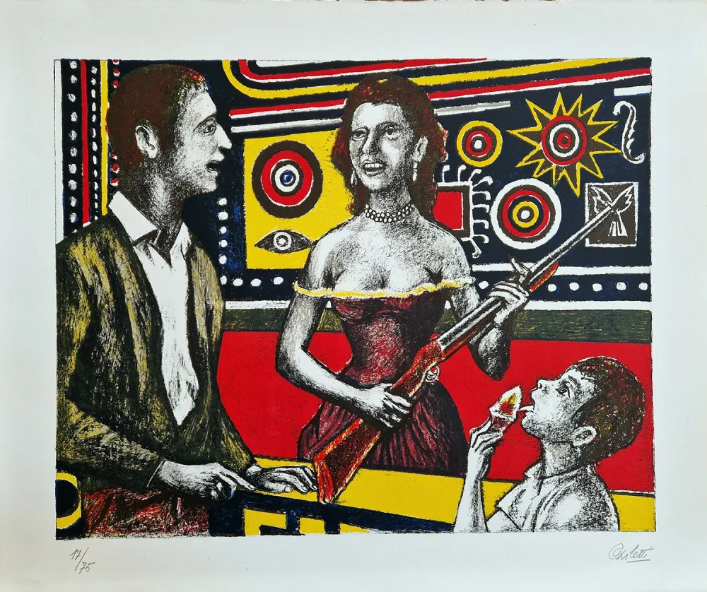 Litografia Carletti - Tiro a segno