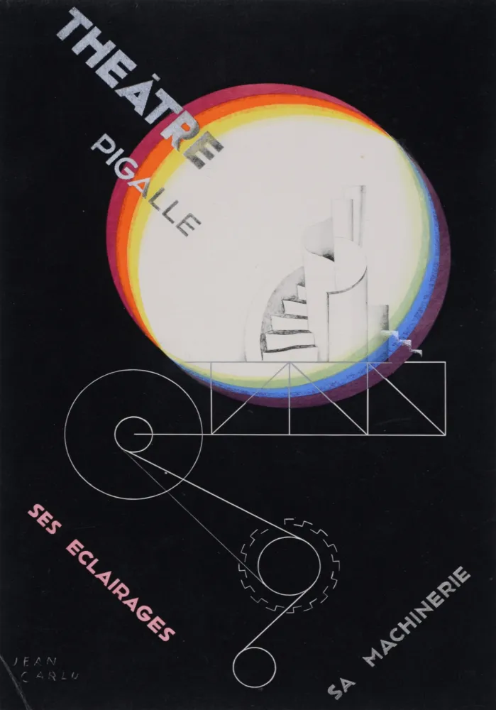 Litografia Carlu - Théâtre Pigalle, ses éclairages, sa machinerie, c. 1929