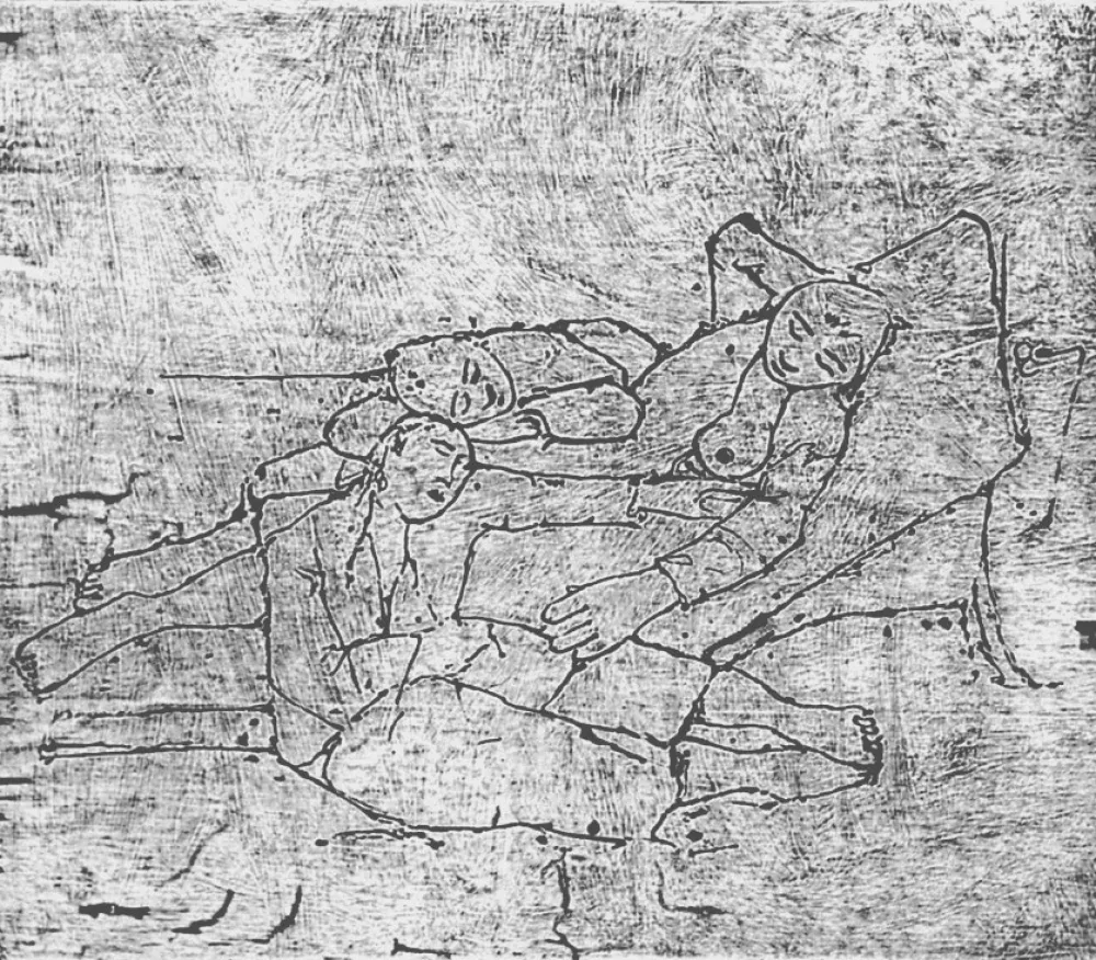 Xilogravura Casorati - Ragazze al mare