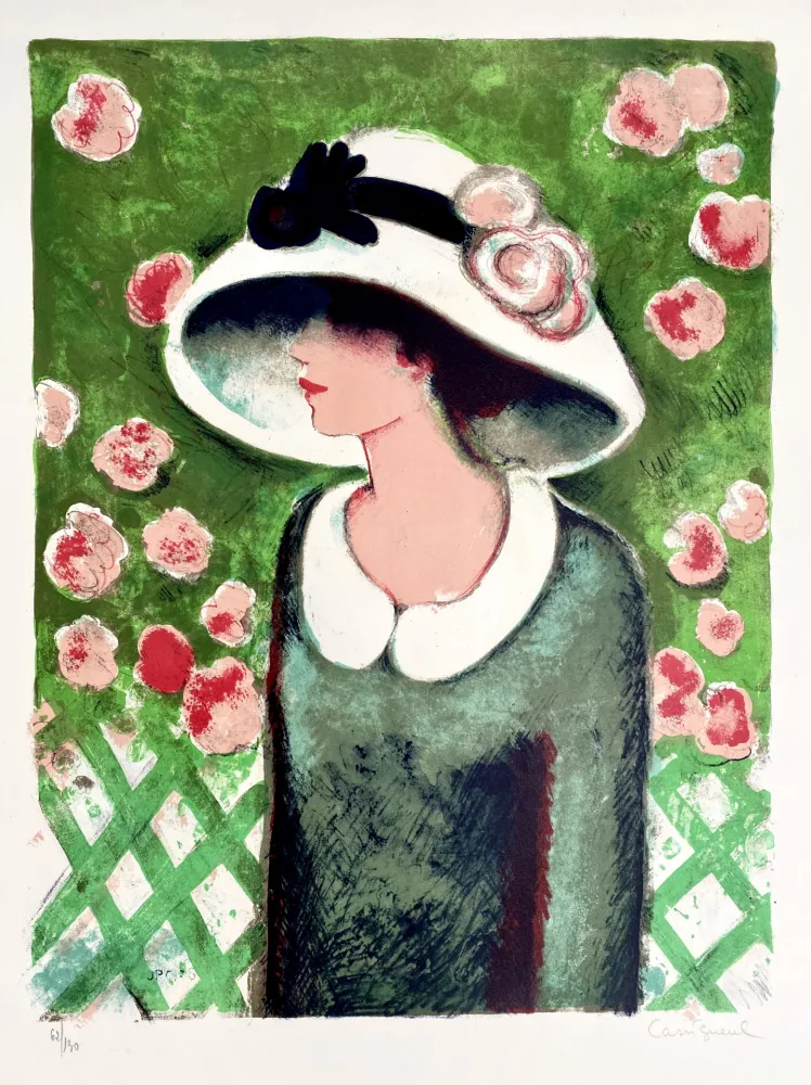 Litografia Cassigneul  - La Roseraie