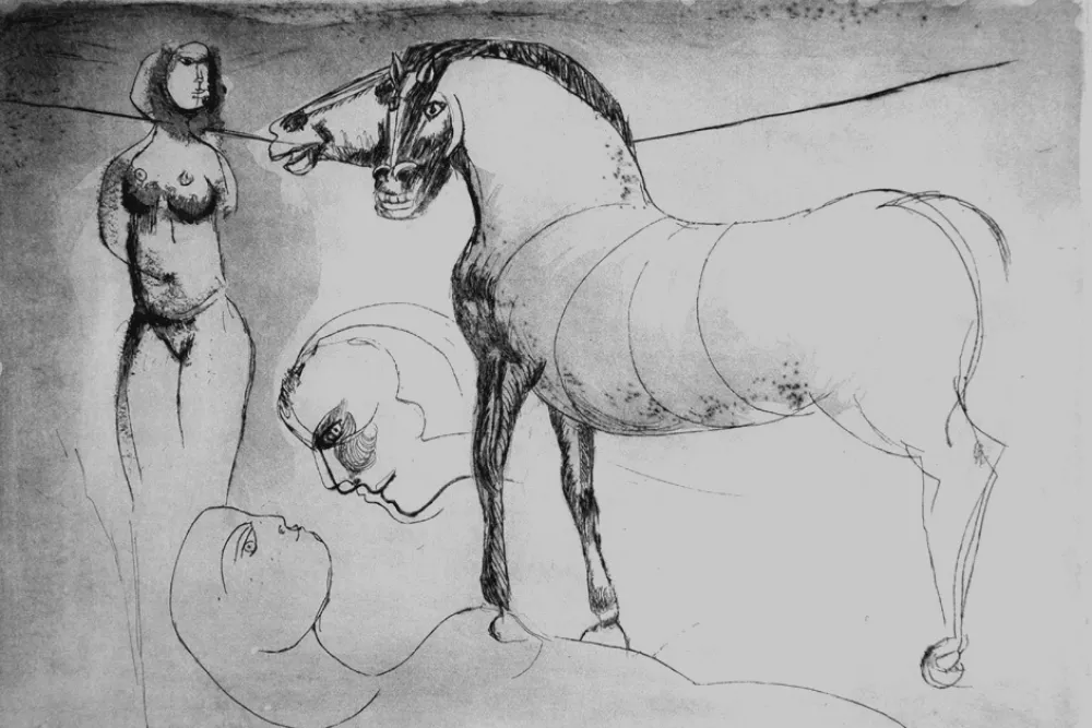 Água-Forte Cassinari - L'amore