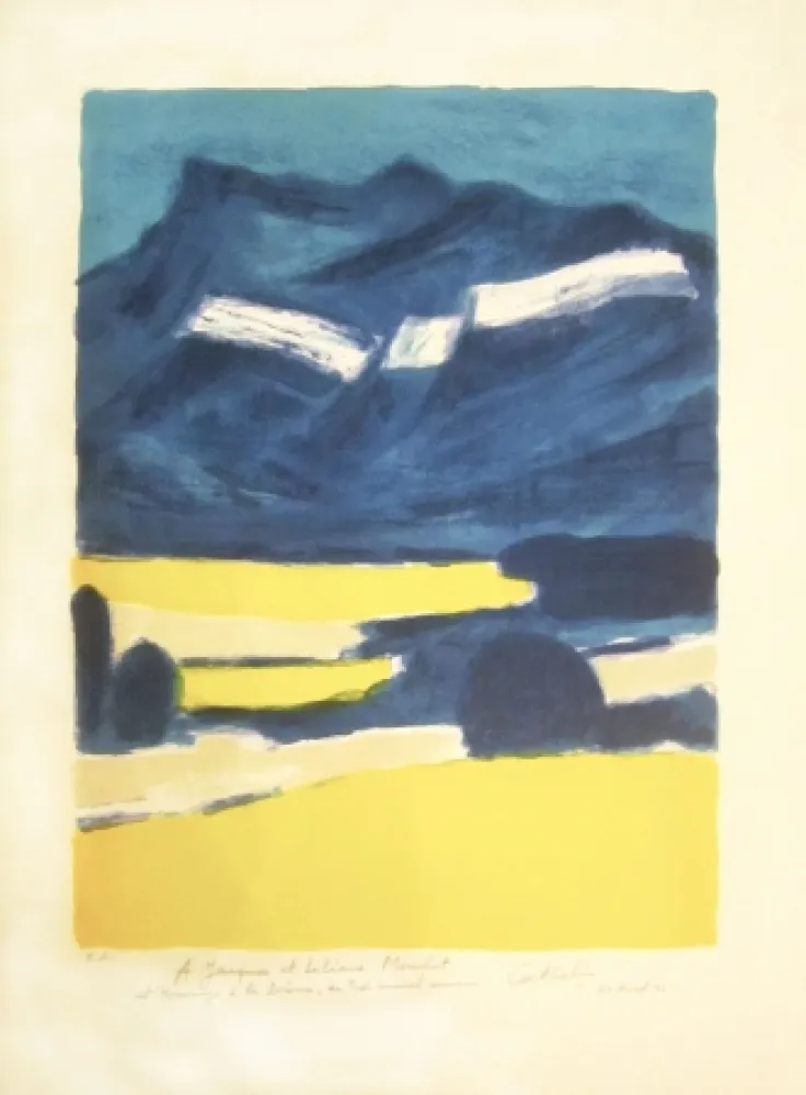 Litografia Cathelin - Hommage à la Drôme