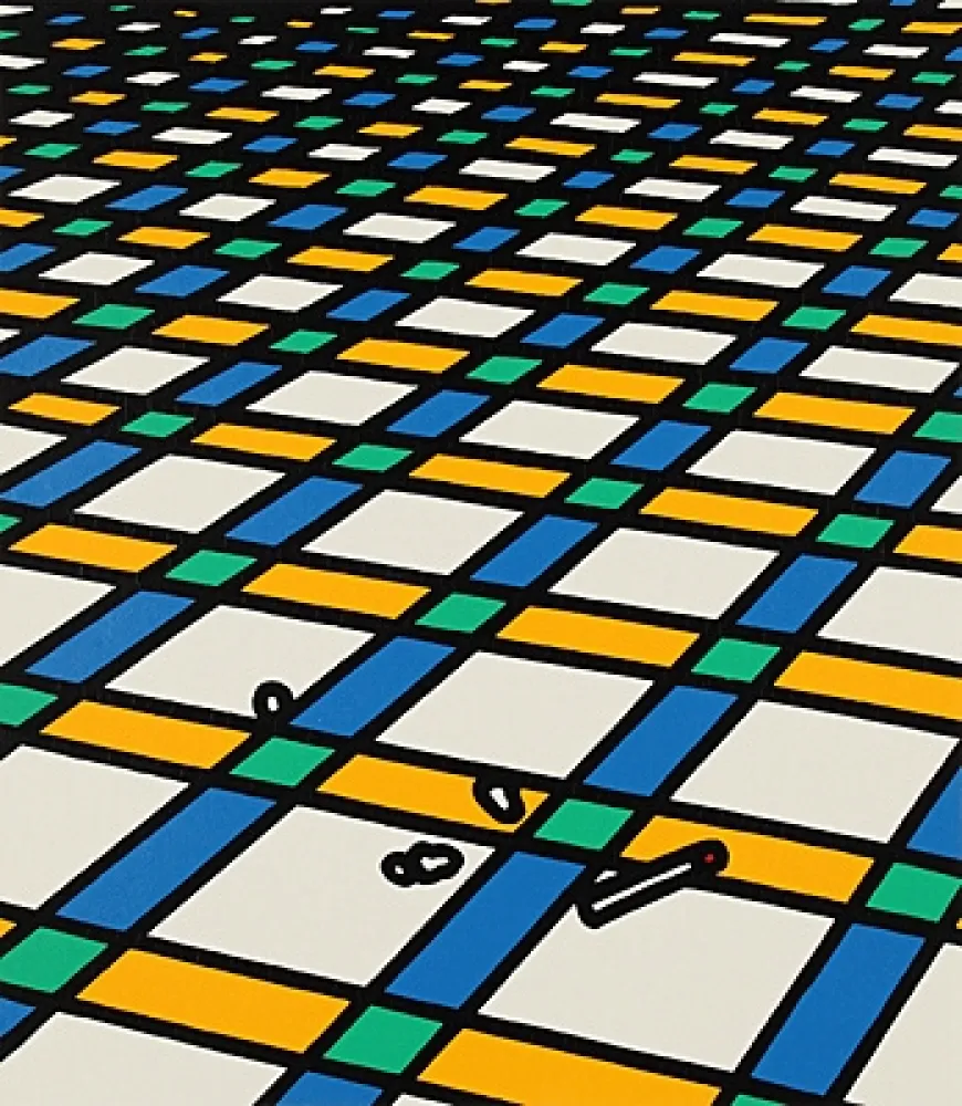 Serigrafia Caulfield - Et moi je suis seul dans ma demeure