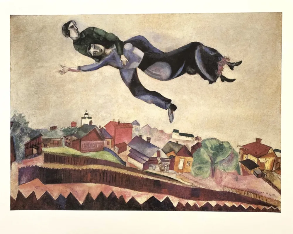 Cartaz Chagall (After) - Au-Dessus De La Ville