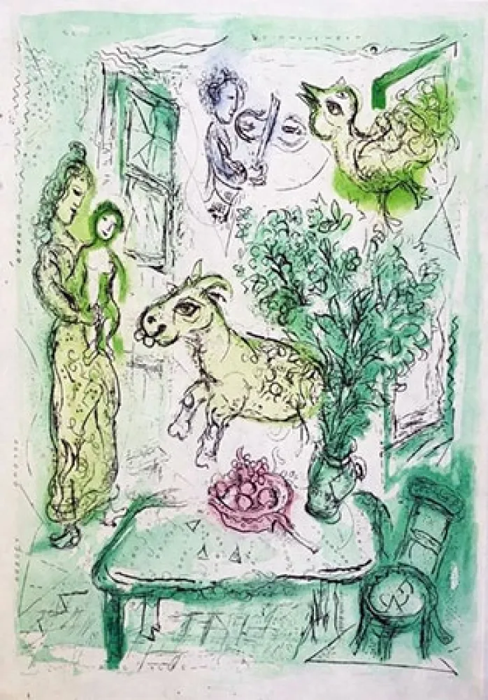 Gravura Chagall - Composition
