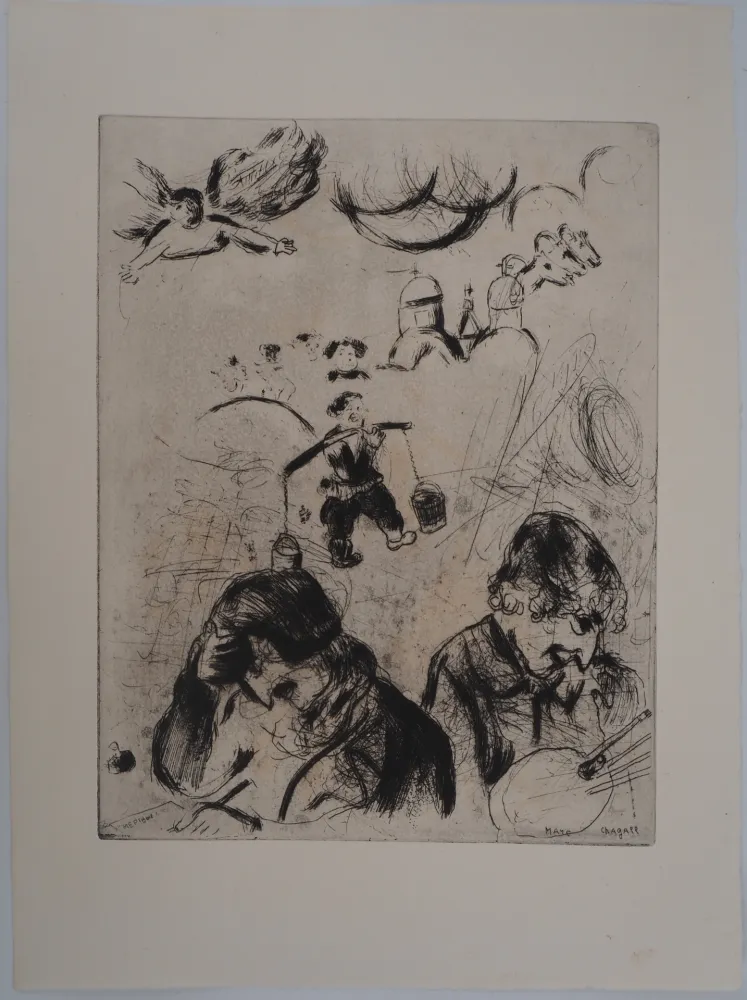 Gravura Chagall - Gogol et Chagall