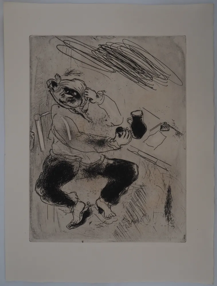 Gravura Chagall - La rage de dents (Mal de dents)