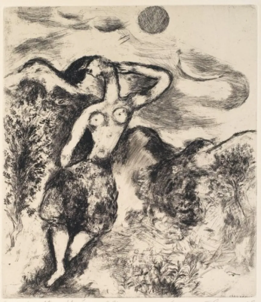 Água-Forte E Água-Tinta Chagall - La souris métamorphosée en fille