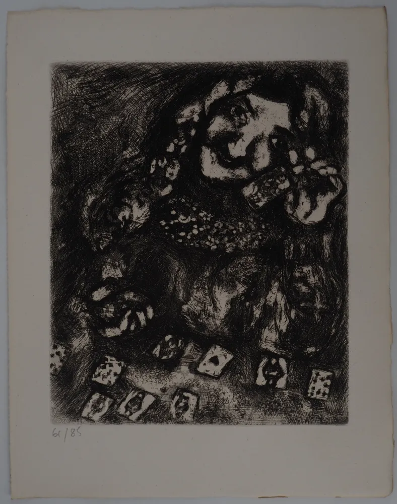 Gravura Chagall - La voyante (Les devineresses)