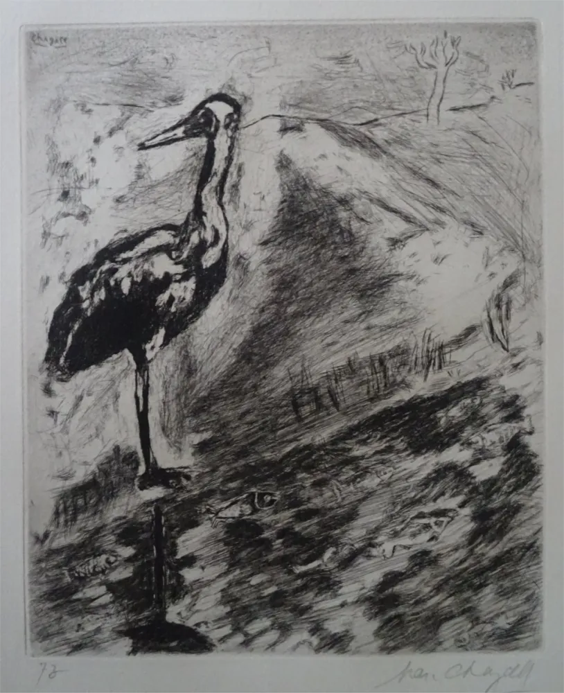 Água-Forte Chagall - Le Heron