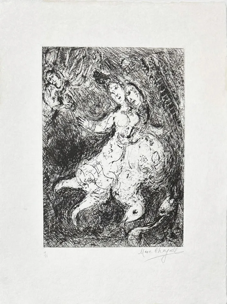 Gravura Chagall - L'envolée