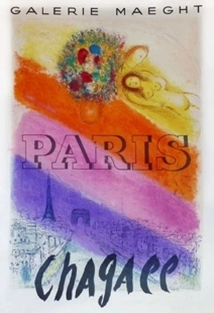 Cartaz Chagall - Les Champs Elysées