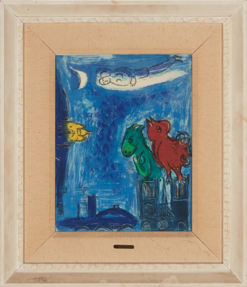 Litografia Chagall - Les Monstres de Notre-Dame