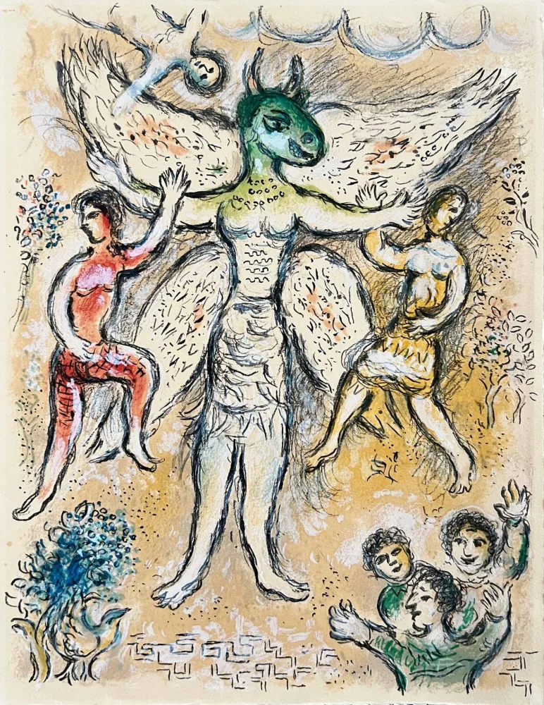 Litografia Chagall - L'Odyssée, Planche XLI