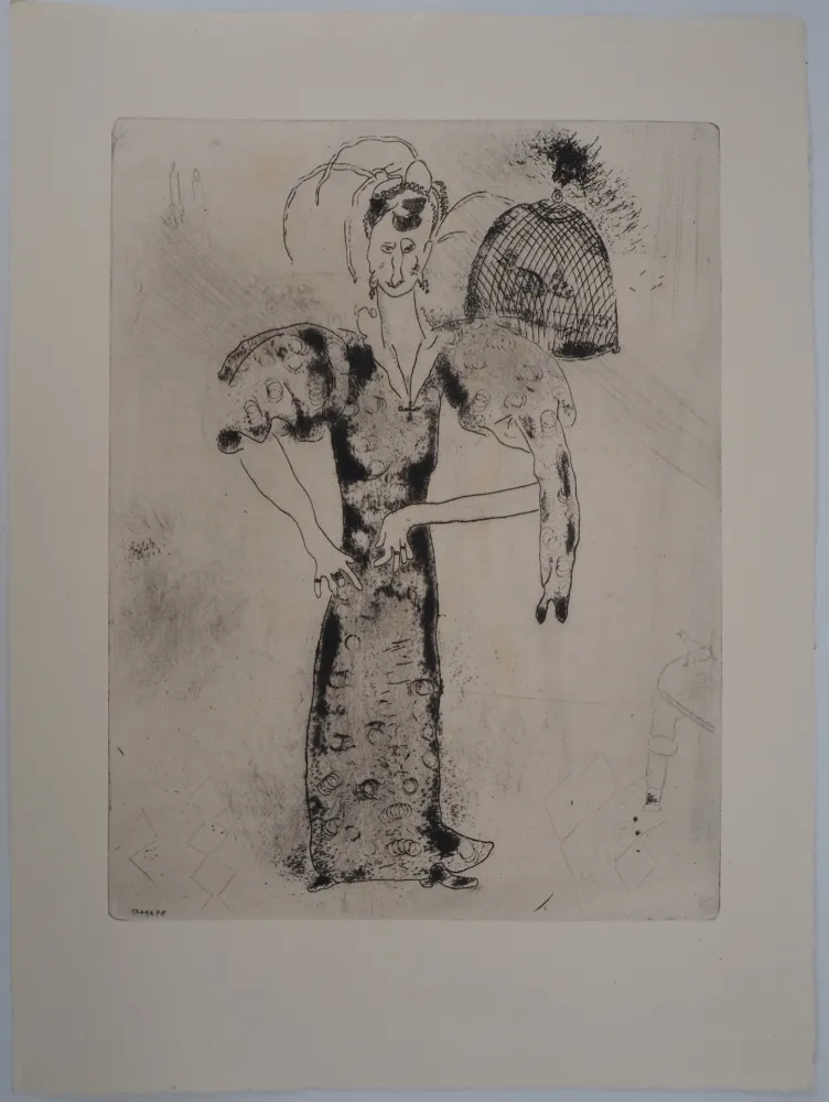 Gravura Chagall - Madame Sobakévitch
