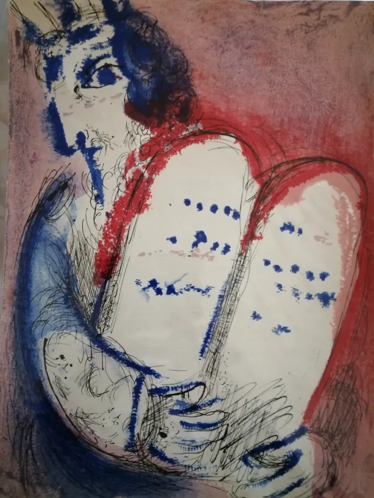 Litografia Chagall - Moise