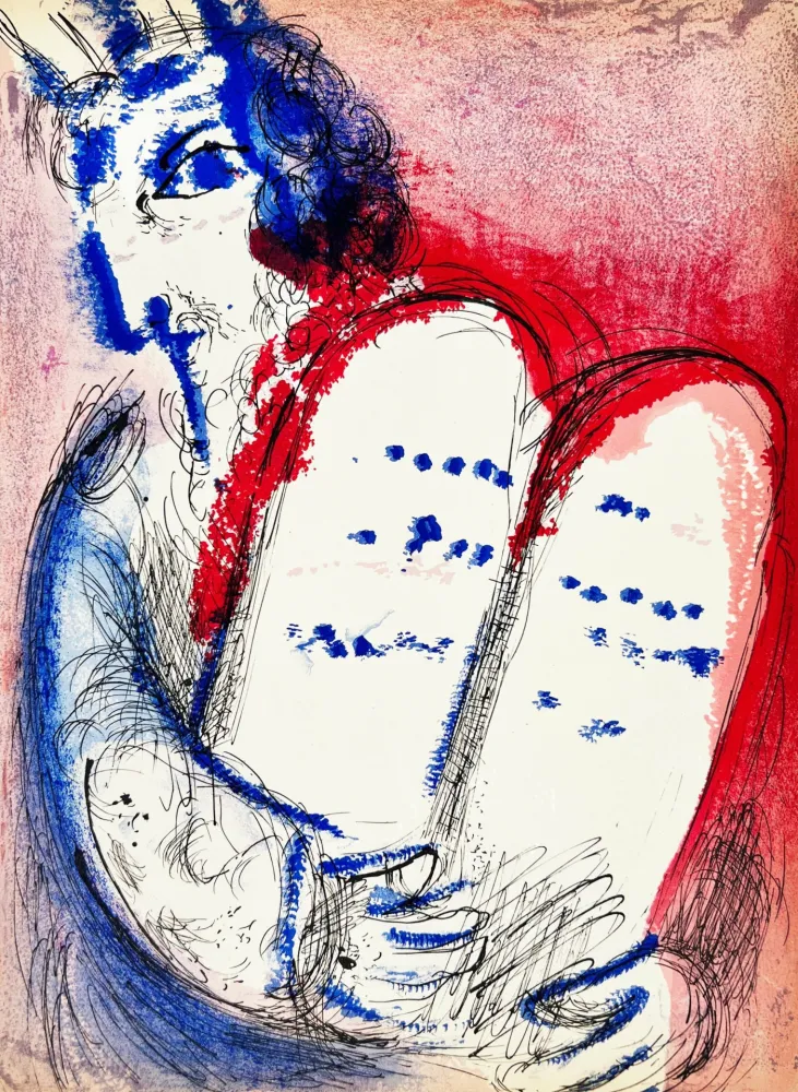Litografia Chagall - Moses III