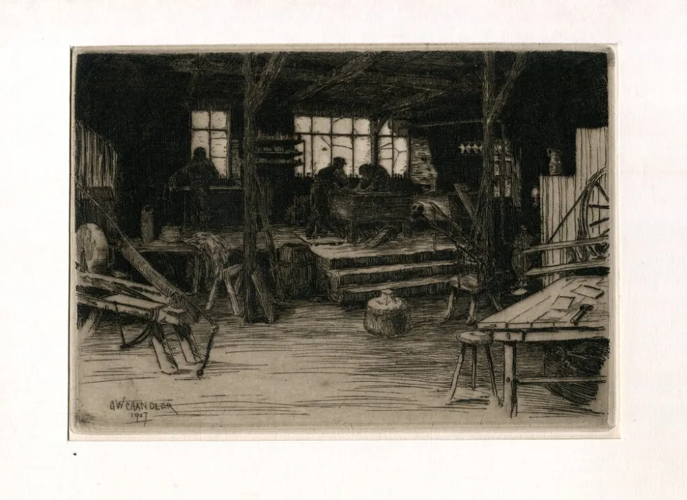 Gravura Chandler - Chez le Planeur