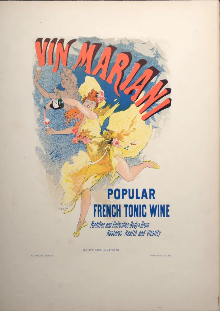Litografia Cheret - Vin Mariani, 1896