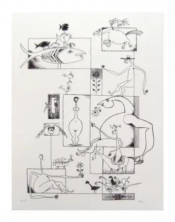 Litografia Chica - Ils sont tous là!