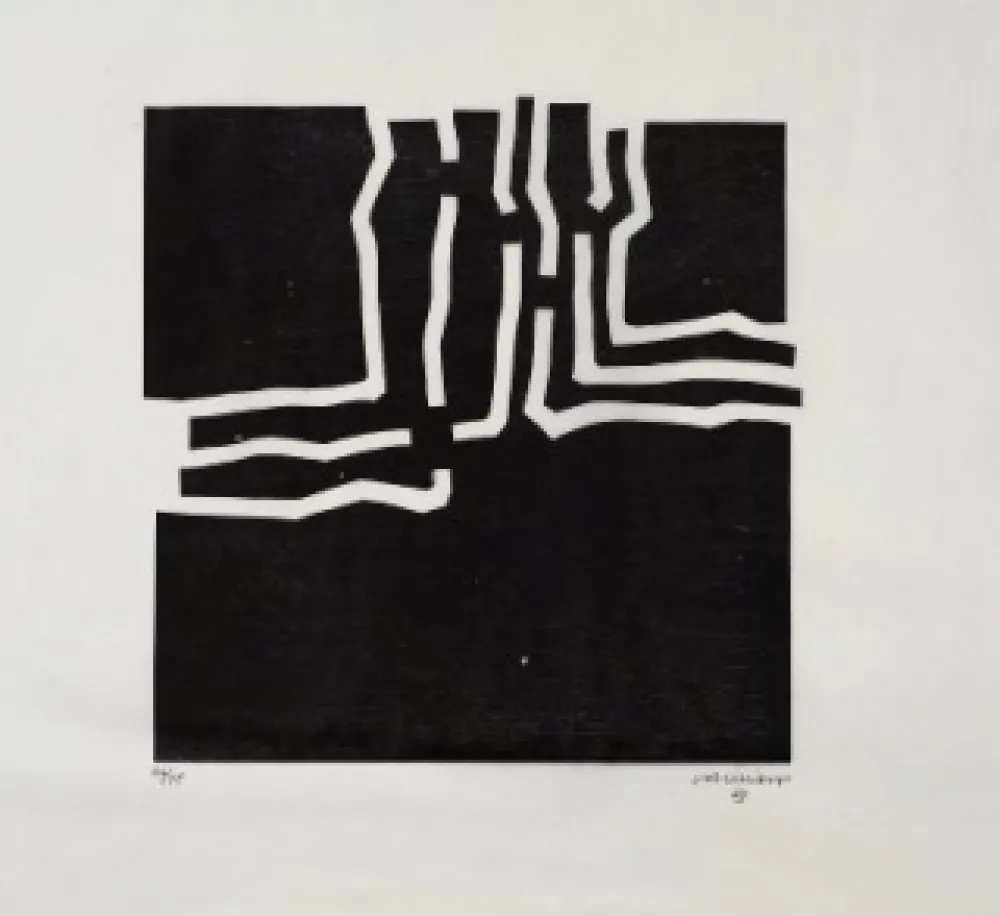Xilogravura Chillida - Beltza