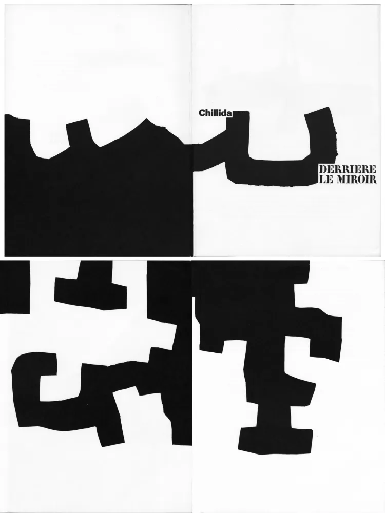 Livro Ilustrado Chillida - Derrière le Miroir n° 204 . CHILLIDA . Juin 1973.